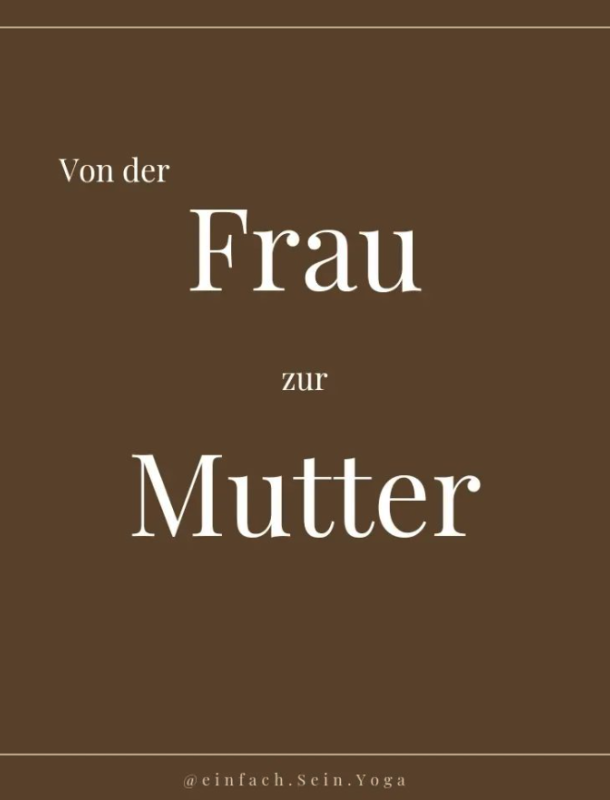 Frau zu Mutter
